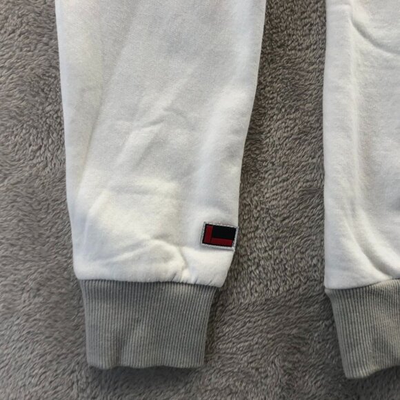 NWT Fubu Mens Hoodie Sweatshirt XS White Graphic Logo Print Pullover Casual - Picture 12 of 14
